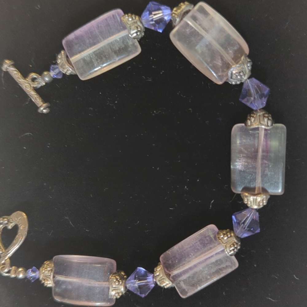 Amethyst Bracelet with crystals